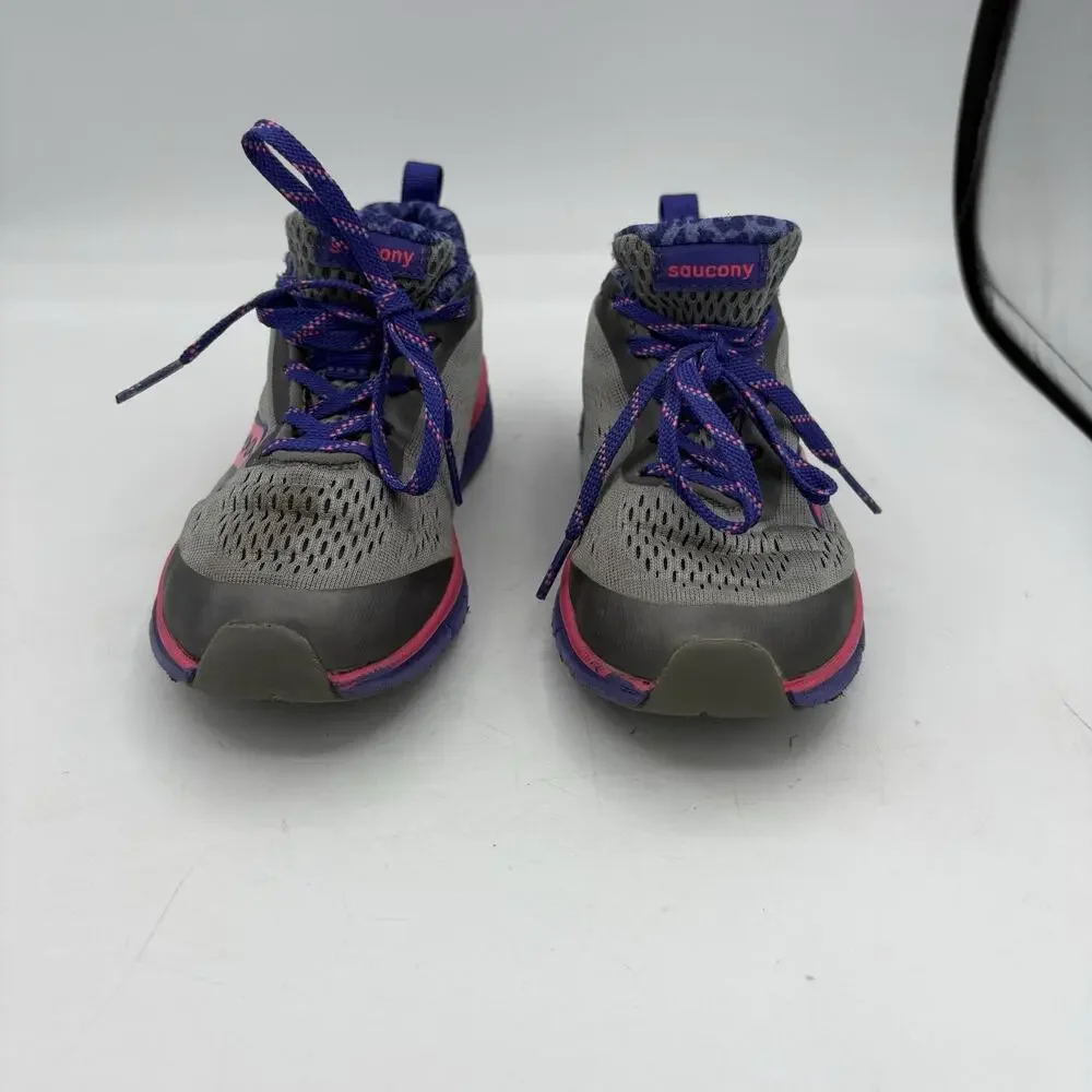 Saucony Sneakers Little Girls Size 12.5 W SY Ideal Grey Purple Form 2 U Athletic
